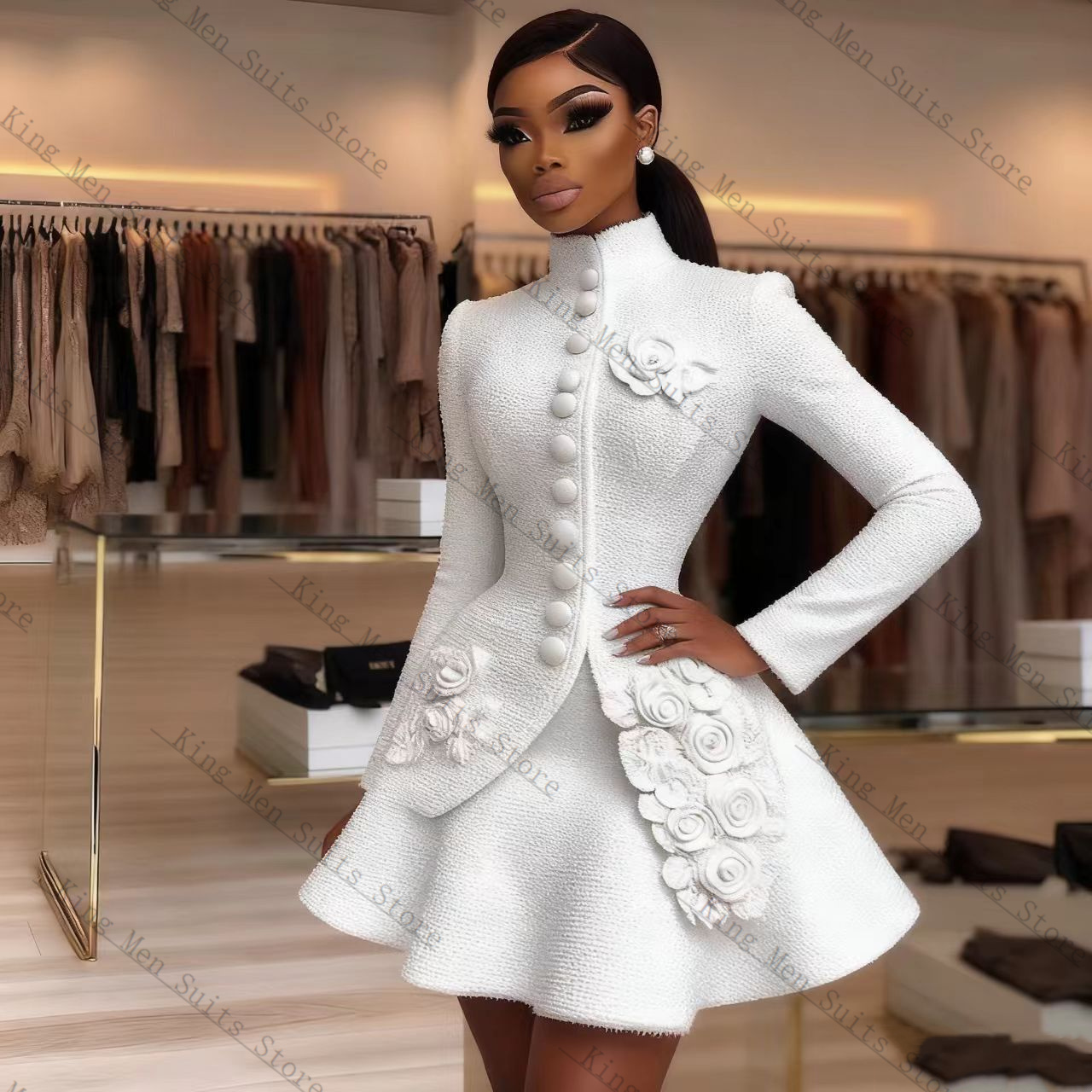 Women'S Formal Wear For A Wedding Guest - Abito da donna bianco di lusso