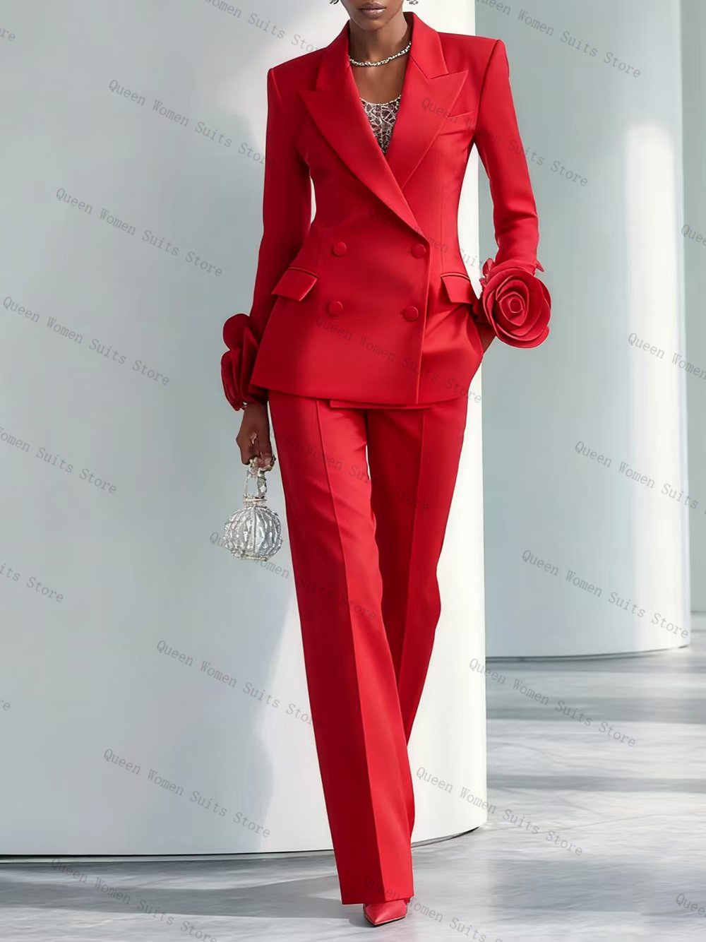 Women'S Formal Wear For A Wedding Guest - Abito da donna rosso di lusso