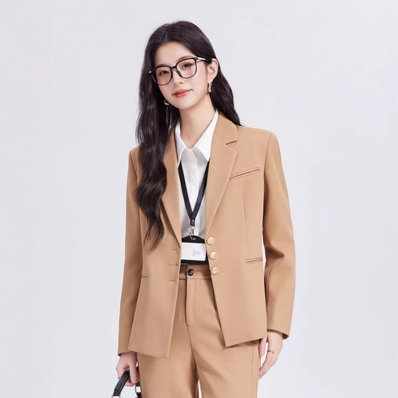 Women Formal Wear Interview - Completo da donna color kaki, di