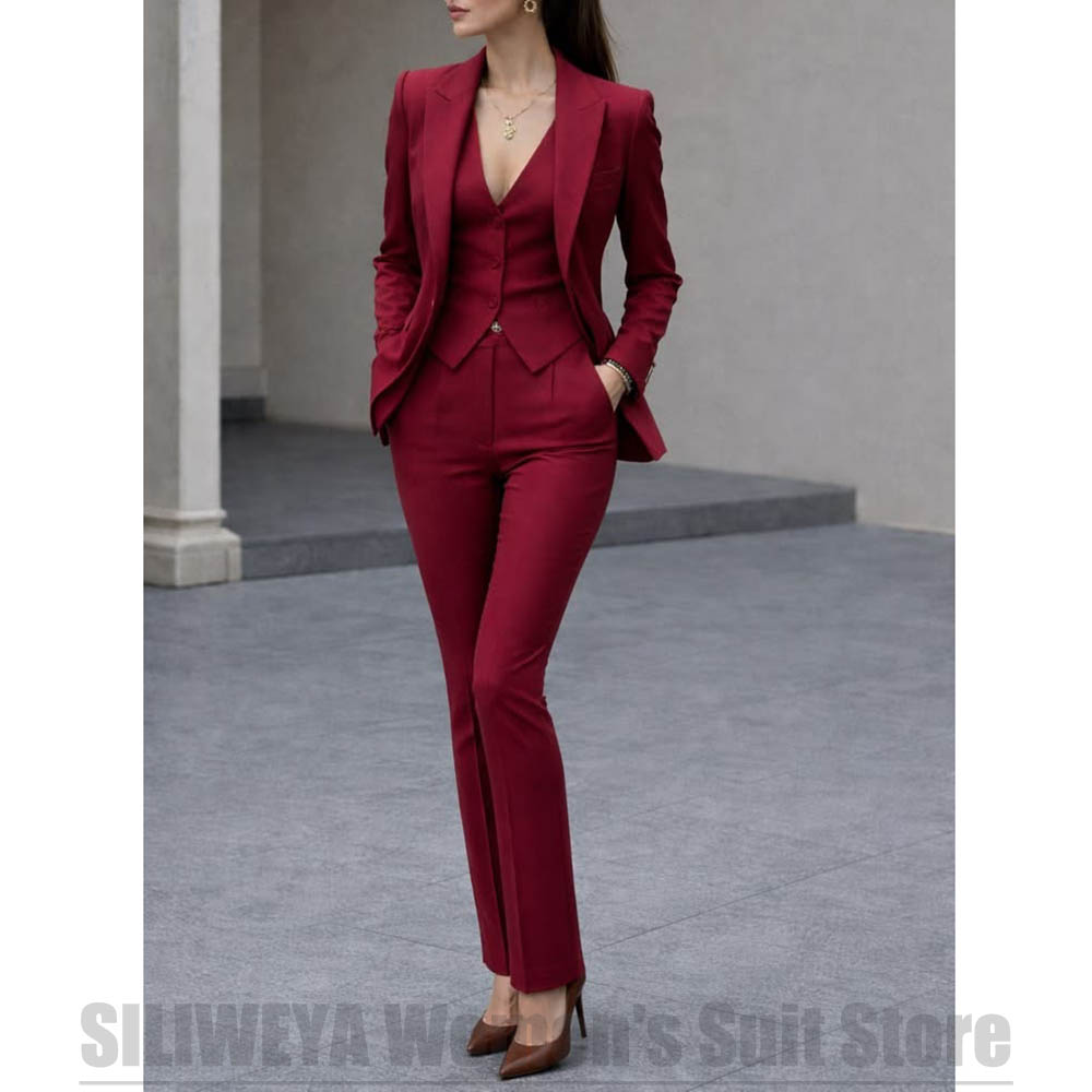 Women Formal Wear Vest - Completo da donna in 3 pezzi,