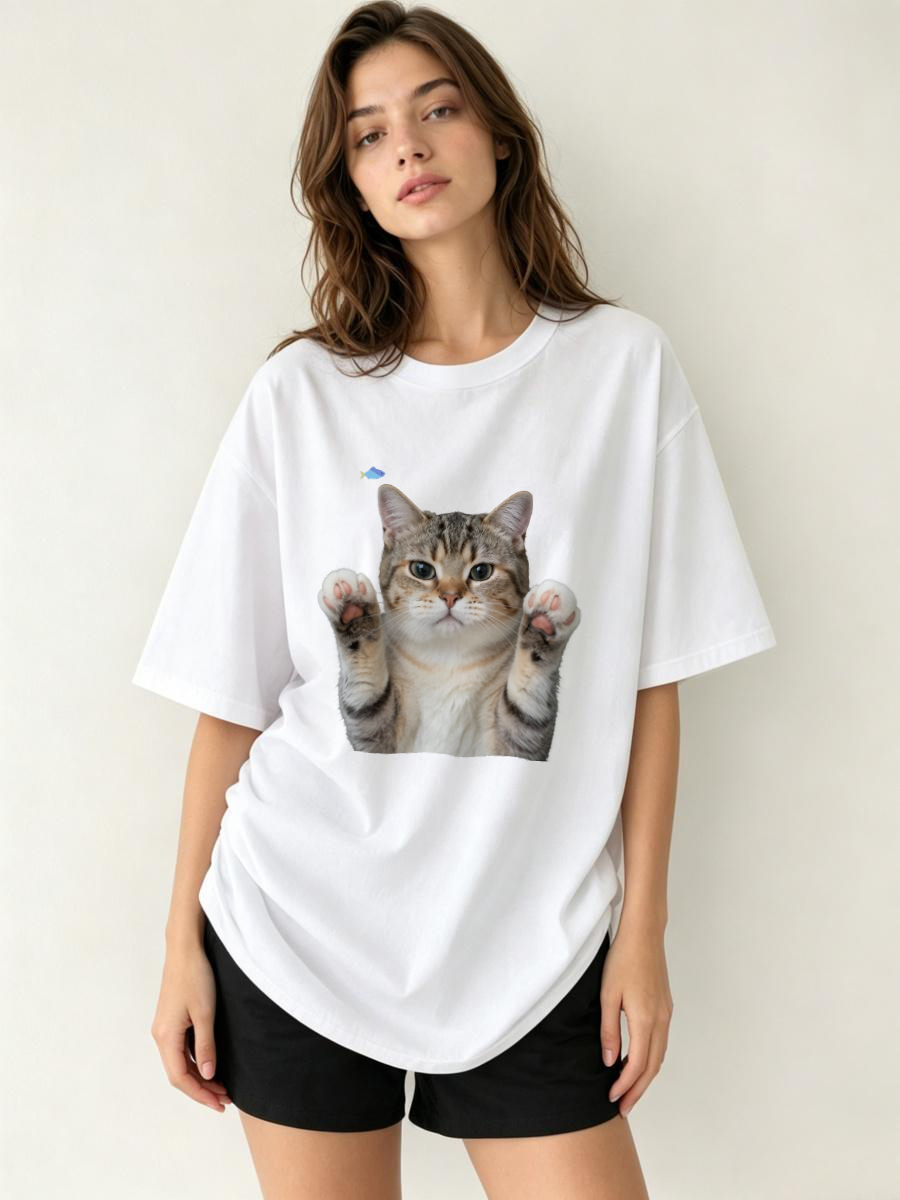 Women Formal Wear Stitching - T-Shirt con Design a Doppia Cucitura,