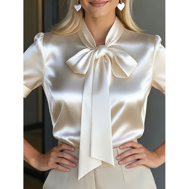 Women Formal Wear Stitching - Camicia Elegante da Donna a Maniche