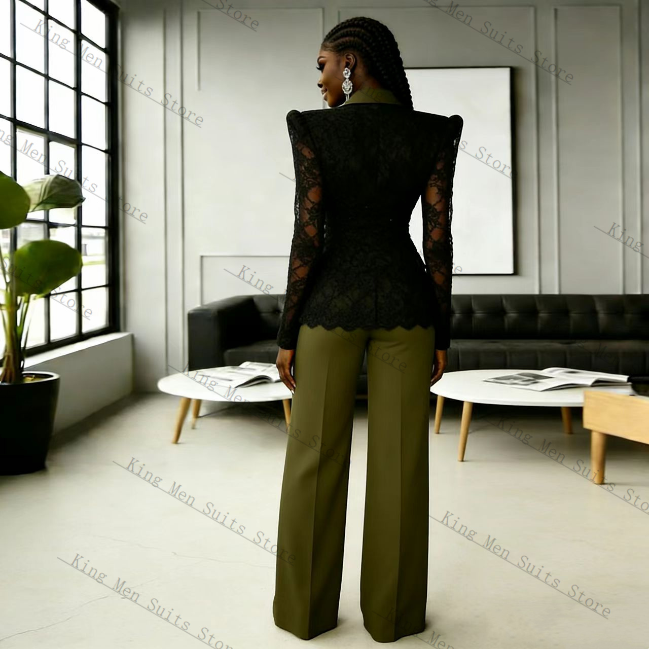 Completo da Donna Verde e Nero - Women'S Formal Wear For A Wedding Guest recensione e prezzo