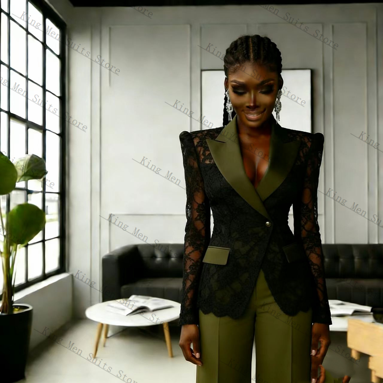 Completo da Donna Verde e Nero - Women'S Formal Wear For A Wedding Guest recensione e prezzo