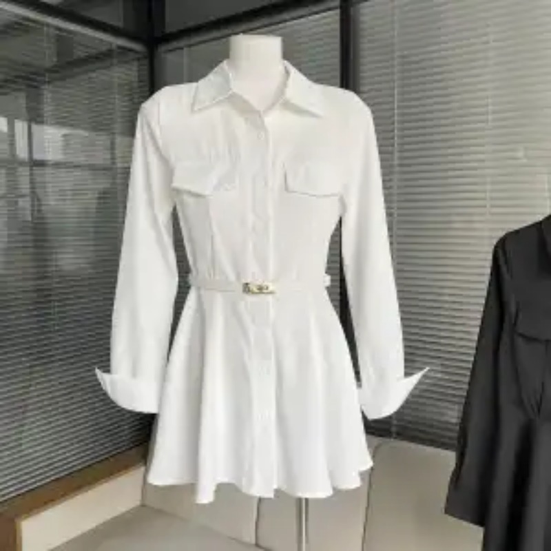 Abito camicia nera da donna Ab - Women Formal Wear Stitching recensione e prezzo