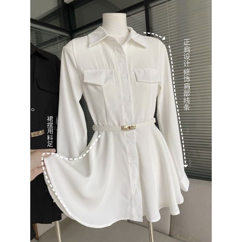 Abito camicia nera da donna Ab - Women Formal Wear Stitching recensione e prezzo